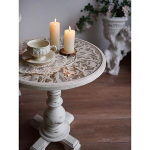 프랑스 빈티지 로마스타일 티테이블 테이블 식탁 거실 탁자 엔틱 원탁 라운드 디자인 카페테이블 티테이블